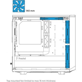 Fractal Design Meshify 2 Nano Tower Tempered Glass Dark Tint Black FD-C-MES2N-01 - Image 16