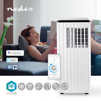 Nedis SmartLife 3-in-1 Air Conditioner 9000 BTU White WIFIACMB3WT9
