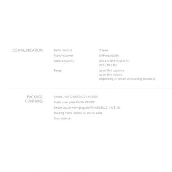 FIBARO Walli Switch White FGWDSEU-221 - Image 8