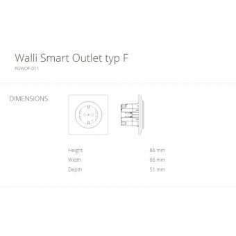 FIBARO Walli Smart Outlet typ F Black FGWOF-011-8 - Image 6
