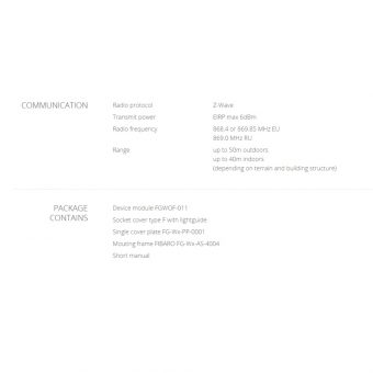 FIBARO Walli Smart Outlet typ F Black FGWOF-011-8 - Image 8