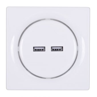 FIBARO Walli N USB Outlet White FGWU-021