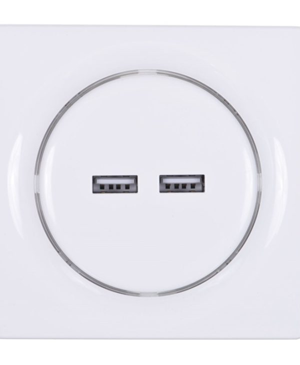 FIBARO Walli N USB Outlet White FGWU-021