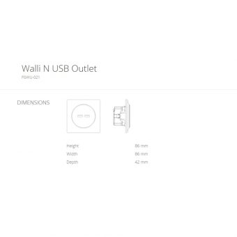 FIBARO Walli N USB Outlet White FGWU-021 - Image 4
