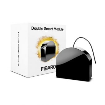 FIBARO Smart Double Module Black FGS-224