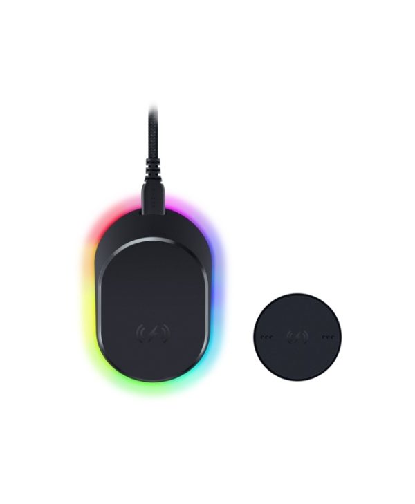 Razer Mouse Dock Pro + Wireless Charging Puck RGB Black RZ81-01990100-B3M1