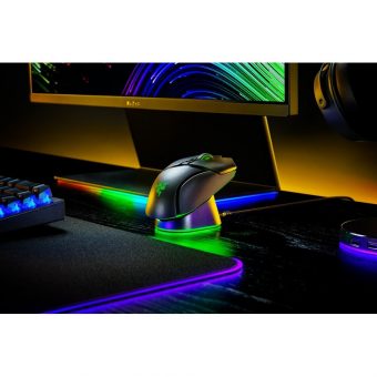 Razer Mouse Dock Pro + Wireless Charging Puck RGB Black RZ81-01990100-B3M1 - Image 5
