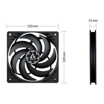 Arctic P12 Slim 120mm PWM Fan PST 3-pack ACFAN00275A - Image 3