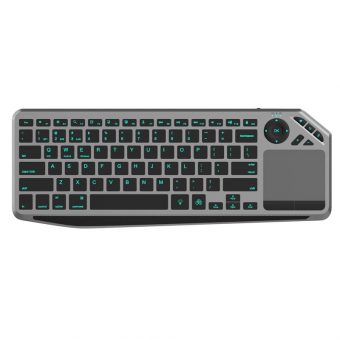 Techly Wireless US English Keyboard + Touchpad Black ICTB9801TB