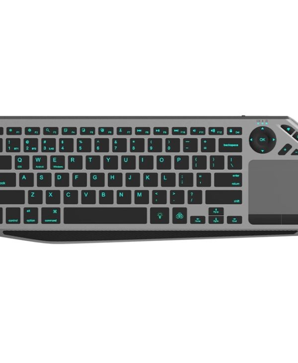 Techly Wireless US English Keyboard + Touchpad Black ICTB9801TB