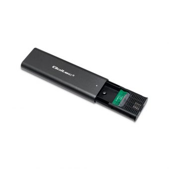 Qoltec M.2 NvME Enclosure USB 3.1 Type-C Black 50312 - Image 2