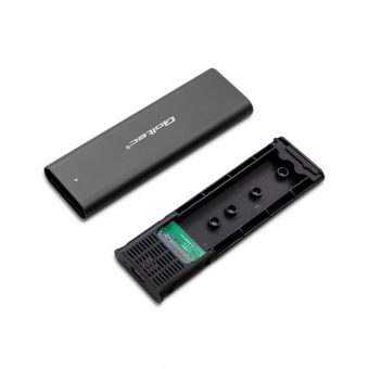 Qoltec M.2 NvME Enclosure USB 3.1 Type-C Black 50312 - Image 3