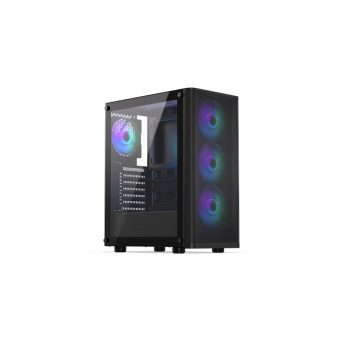 Endorfy Ventum 200 ARGB Midi Tower Tempered Glass Black EY2A014 - Image 2
