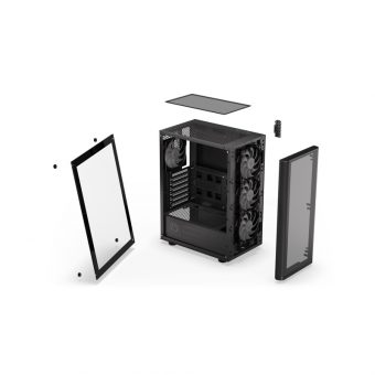 Endorfy Ventum 200 ARGB Midi Tower Tempered Glass Black EY2A014 - Image 8
