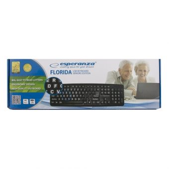 Esperanza Wired Keyboard Black US EK129 - Image 3