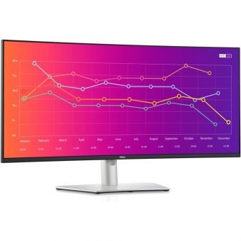Dell UltraSharp 37.5" WQHD+ IPS 60Hz Curved Monitor Silver DELL-U3824DW - Image 2