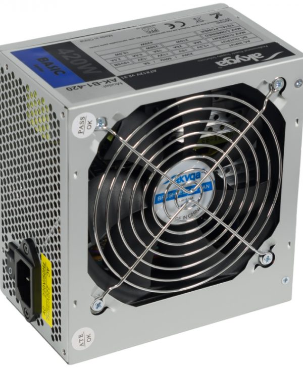 Akyga 420W 12cm Fan Non-Modular Silver AK-B1-420