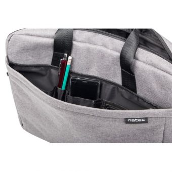 Natec Mustela Notebook Messenger Case 15.6" Grey NTO-0766 - Image 3