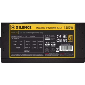 Xilence Performance X+ 1250W 14cm Fan Fully Modular 80+ Gold XN178 - Image 4