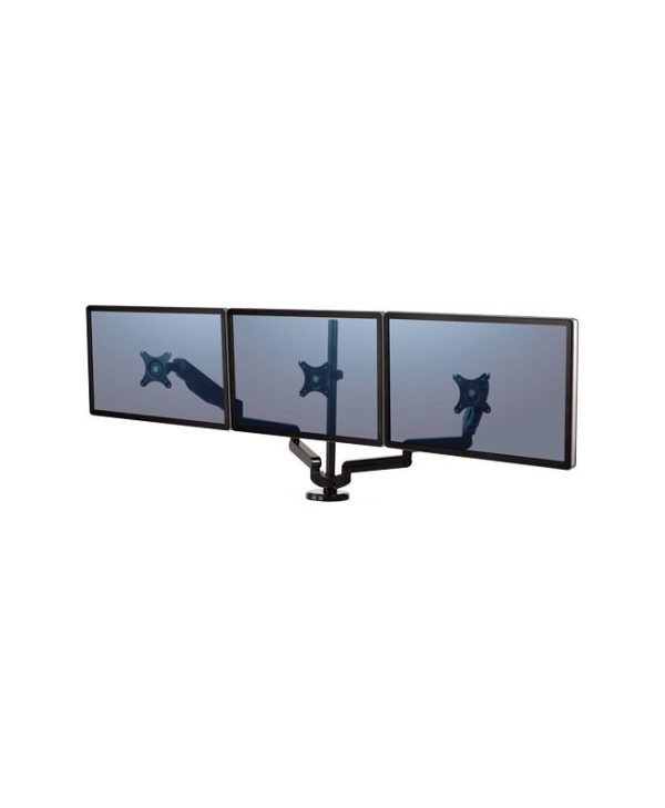 Fellowes Desk Mount Triple Horizontal Monitor Arm Black 8042601