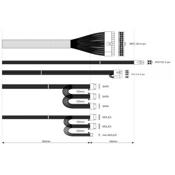 Akyga 500W 12cm Fan Non-Modular Silver AK-B1-500 - Image 3