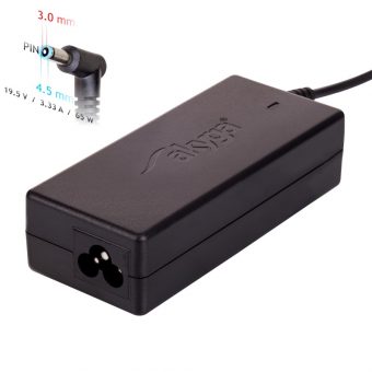 Akyga AK-ND-25 65W Power Supply 19.5V/3.33A/4.5 x 3.0mm Plug 5901720131683 - Image 2