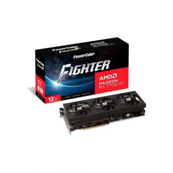 PowerColor Radeon RX 7700 XT Fighter 12GB OC GDDR6 RX7700XT 12G-F/OC