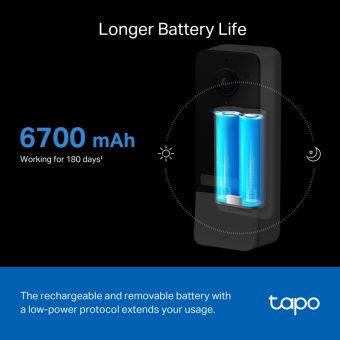 TP-Link Tapo Smart Battery Video Doorbell Tapo D230S1 - Image 5