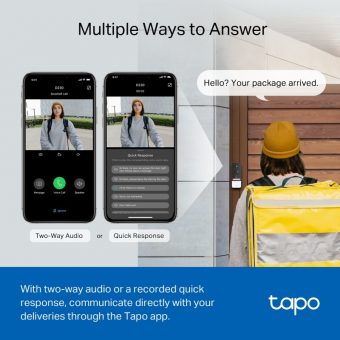 TP-Link Tapo Smart Battery Video Doorbell Tapo D230S1 - Image 7