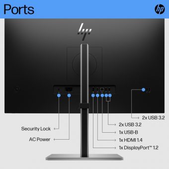 HP E27 G5 27" FHD IPS Monitor Black 6N4E2AA - Image 3