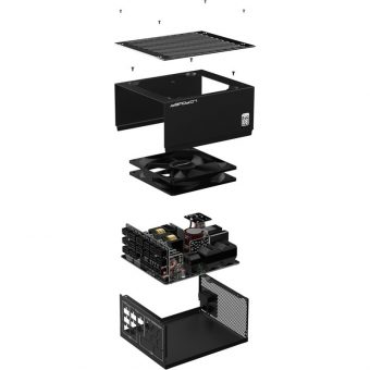 LC-Power V3.0 1000W 13.5cm Fan Fully Modular 80+ Platinum PCIe 5.0 Black LC1000P V3.0 - Image 9