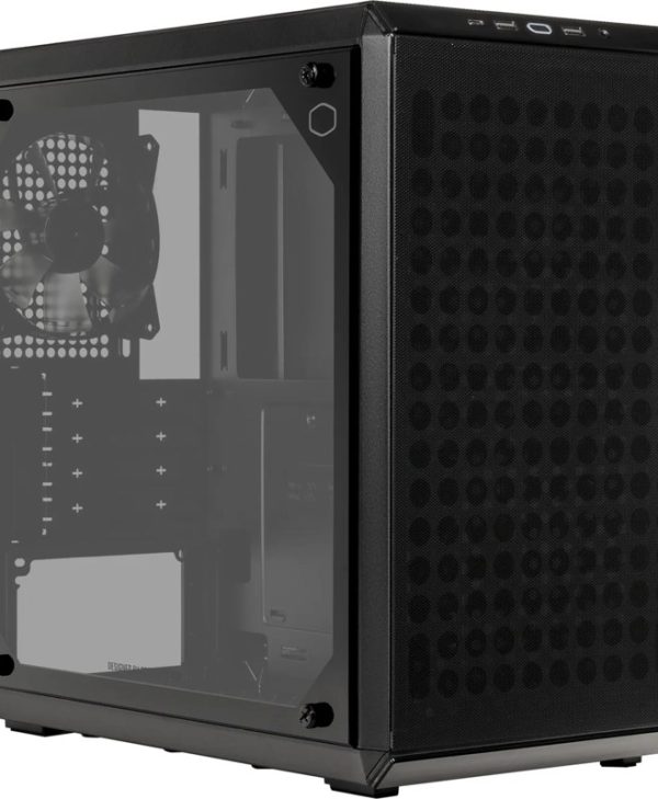 CoolerMaster MasterBox Q300L V2 Mini-Tower Tempered Glass Black Q300LV2-KGNN-S00