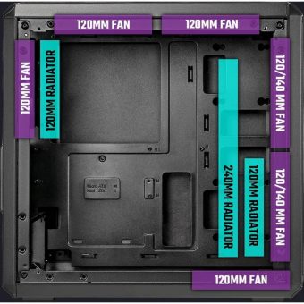CoolerMaster MasterBox Q300L V2 Mini-Tower Tempered Glass Black Q300LV2-KGNN-S00 - Image 11
