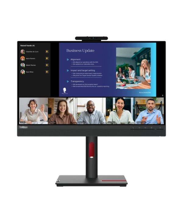 Lenovo ThinkVision T24v-30 23.8'' FHD IPS 75Hz Conference Monitor With 2.0Mp Camera Black 63D8MAT3EU