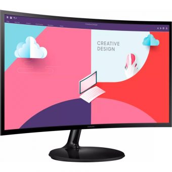 Samsung Essential (2023) S24C364EAU 24" VA 75Hz FHD Curved Monitor Black LS24C364EAUXEN - Image 2