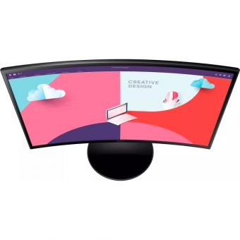 Samsung Essential (2023) S24C364EAU 24" VA 75Hz FHD Curved Monitor Black LS24C364EAUXEN - Image 4