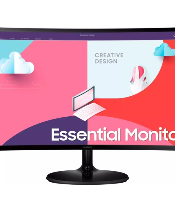 Samsung Essential (2023) S27C364EAU 27" VA 75Hz FHD Curved Monitor Black LS27C364EAUXEN