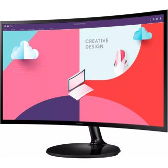 Samsung Essential (2023) S27C364EAU 27" VA 75Hz FHD Curved Monitor Black LS27C364EAUXEN - Image 3