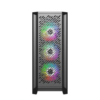 SuperCase AckerMan 29A Series Tempered Glass RGB Midi-Case Black AC29AL - Image 2