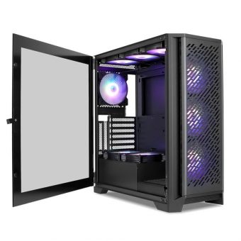 SuperCase AckerMan 29A Series Tempered Glass RGB Midi-Case Black AC29AL - Image 3