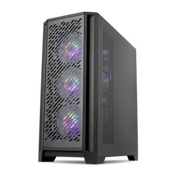 SuperCase AckerMan 29A Series Tempered Glass RGB Midi-Case Black AC29AL - Image 6