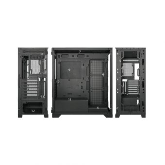 SuperCase AckerMan 29A Series Tempered Glass RGB Midi-Case Black AC29AL - Image 8