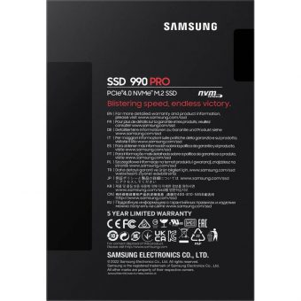Samsung 990 Pro 4TB M.2 2280 PCIe Gen4x4 MZ-V9P4T0BW - Image 6
