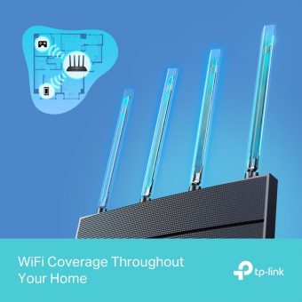 TP-Link Archer AX1500 Wi-Fi 6 Router Black Archer AX12 - Image 4