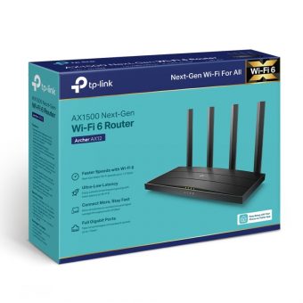 TP-Link Archer AX1500 Wi-Fi 6 Router Black Archer AX12 - Image 5