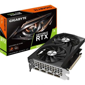 Gigabyte GeForce RTX 3050 Windforce OC V2 8GB GDDR6 GV-N3050WF2OCV2-8GD