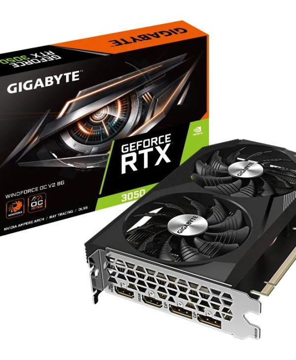 Gigabyte GeForce RTX 3050 Windforce OC V2 8GB GDDR6 GV-N3050WF2OCV2-8GD