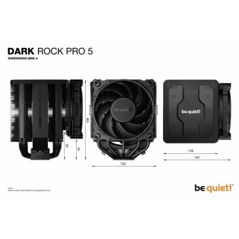 Βe quiet! Dark Rock Pro 5 Tower Air Cooler Black BK036 - Image 9