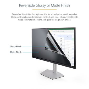 StarTech Monitor Privacy Screen for 27" 16:9 Display - Security Filter - Blue Light Protector Film - Matte/Glossy - +/-30 Degree PRIVSCNMON27 - Image 2