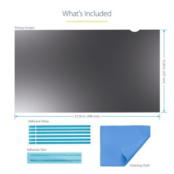 StarTech Monitor Privacy Screen for 27" 16:9 Display - Security Filter - Blue Light Protector Film - Matte/Glossy - +/-30 Degree PRIVSCNMON27 - Image 6